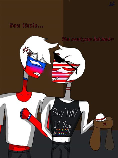 Russia X America Rusame Drawing Digital •countryhumans Amino• Eng