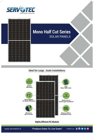 Servotech Solar Panels Catalog | PDF