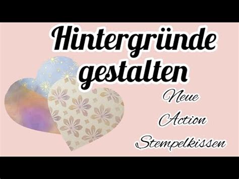 Action Stempelkissen Hintergr Nde Selber Gestalten Schablonen Inka