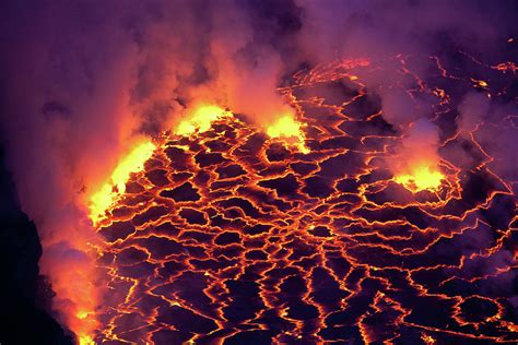 Nyiragongo Volcano Lava Lake by Ryan Goebel