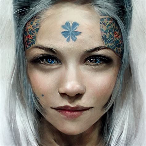 Post Malevich On Twitter Beautiful Female Tattoed Face Blonde Hair