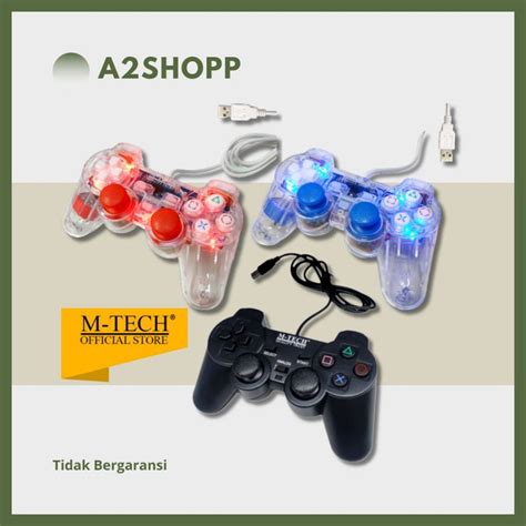 Jual M TECH Stick Gamepad USB Single Black Transparan Shopee Indonesia