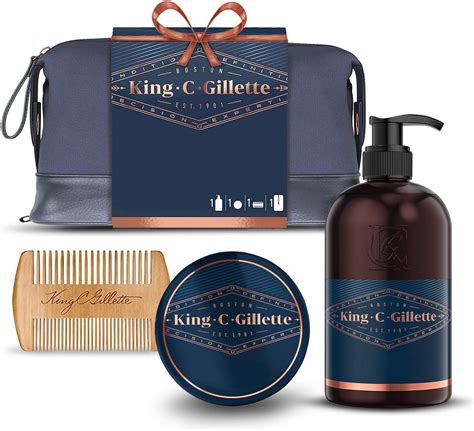 King C Gillette Beard Grooming Kit For Men Beard And Face Wash Beard