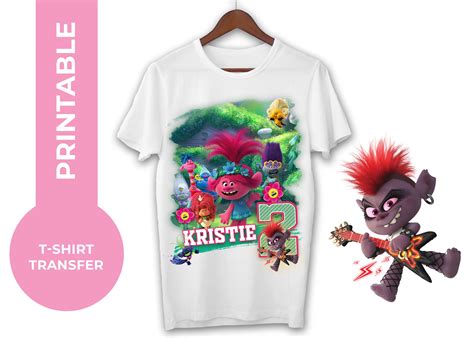 Trolls T Shirt Iron On Transfer Design Printable DIY Etsy Magic