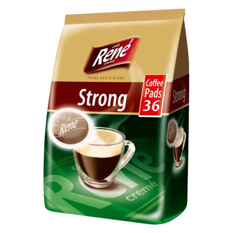 Café René Strong medium kop 36 Cialde per Senseo per 2 59