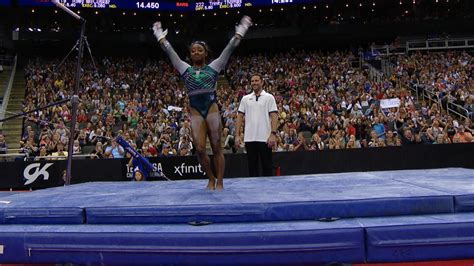 Simone Biles Uneven Bars At Us Gymnastics Championships Nbc Sports