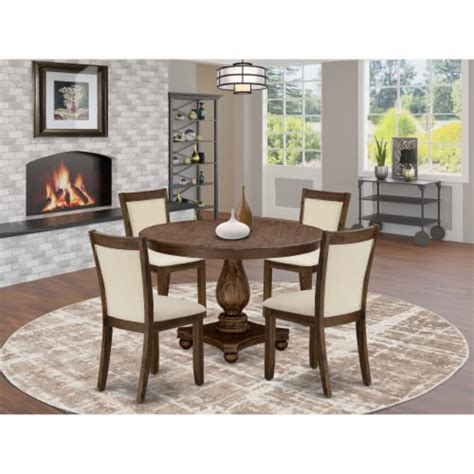 F2MZ5 NN 32 5 Pcs Dining Room Table Set A Wood Dining Table And 4