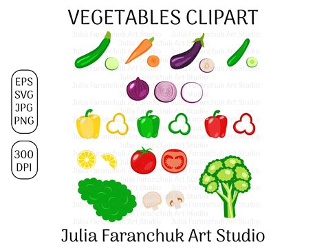 Veggies Clipart Graphic By Julia Faranchuk Art Studio Creative Fabrica