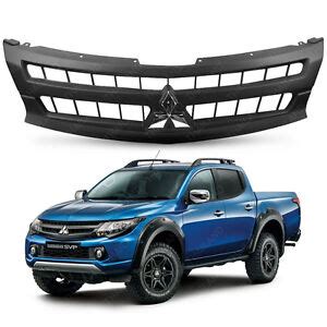 Matte Black Front Grille Grill For Mitsubishi Triton L Mn Mq Wd Ute