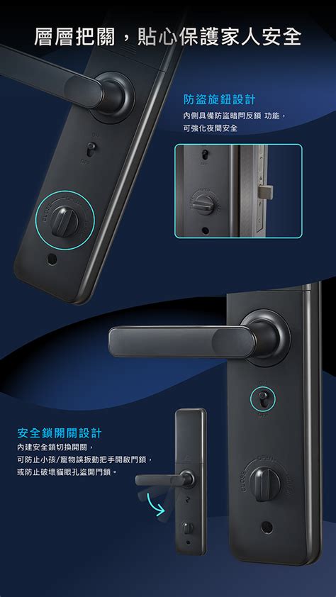 4合1智慧電子門鎖觸控式電子鎖商品介紹 東隆五金 Ezset Lock