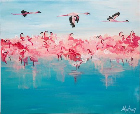 Flamingo Landscape Leslie Hodgson