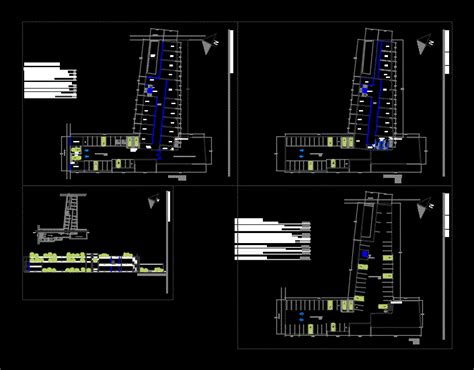 Plaza Comercial En Autocad Librer A Cad