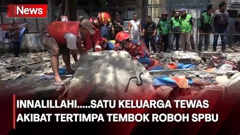 Satu Keluarga Tewas Akibat Tertimpa Tembok Roboh Pembatas Spbu Di Tebet