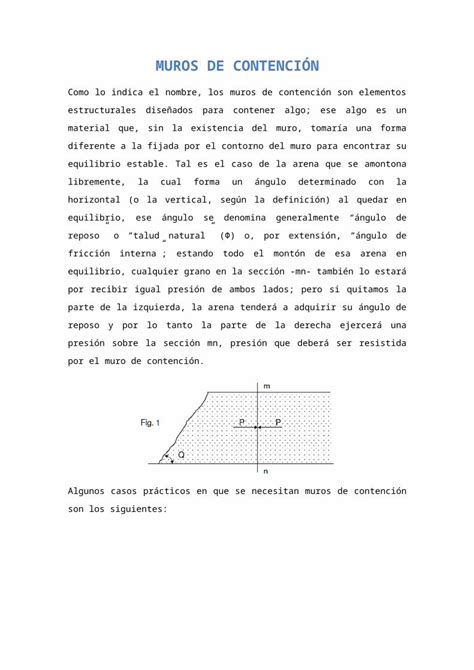 DOCX OBRAS HIDRAULICAS MUROS DE CONTENCIÓN docx DOKUMEN TIPS