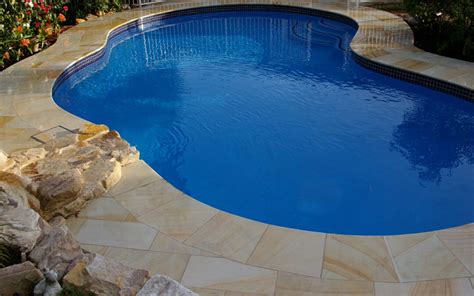 Pool Coping Teakwood Sandstone Outdoors Around Pool Pool Coping Tiles