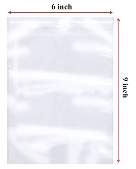 Seal Top Clear 2 Mil Food Safe Plastic Poly Bags For Storage Packaging