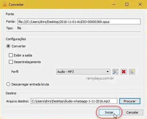 Como converter áudio do WhatsApp opus para mp3 no PC