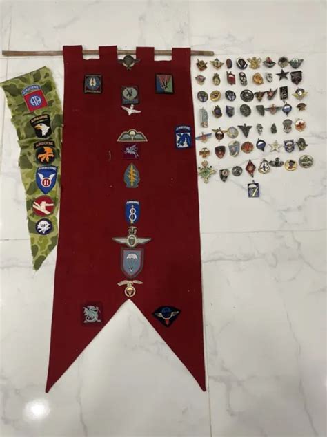 Lot Insignes Militaire M Daille Wwi Militaria Drago Parachutistes