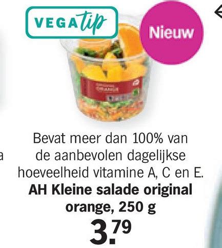 AH Kleine Salade Original Orange 250 G Aanbieding Bij Albert Heijn