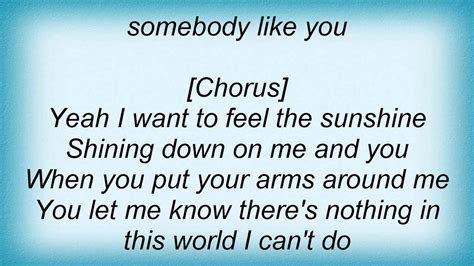 Keith Urban Somebody Like You Lyrics Youtube