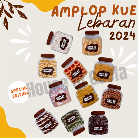 Jual Amplop 3D Toples Kue 10 PCS Amplop Lebaran Idul Fitri 2024