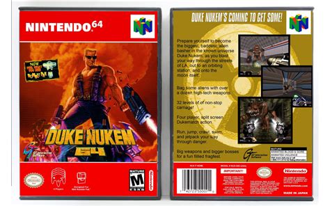 Gaming Relics Nintendo 64 Vertical Style Duke Nukem 64