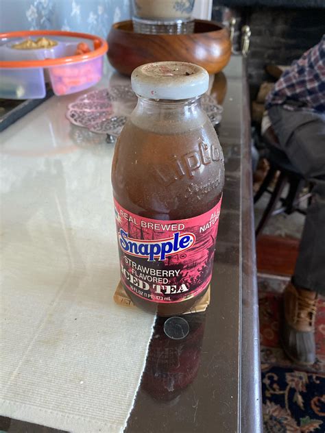 An old still sealed Snapple bottle was originally a Lipton tea bottled : r/RealLifeShinies