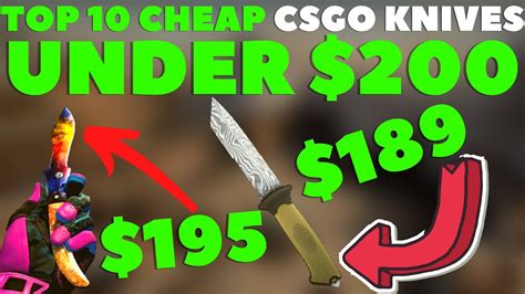 Top 10 Cheap CSGO Knives Under 200 For 2023 Best Cheap Knives CSGO