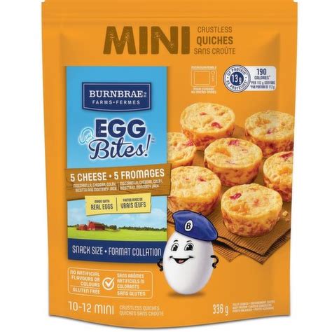 Burnbrae Farms Egg Bites 5 Cheese Snack Size