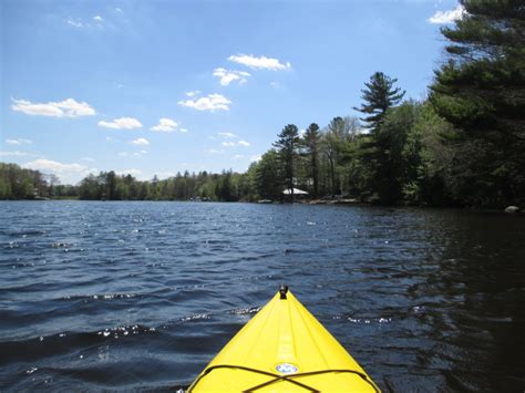 Boston Kayaker Kayaking On Smith And Sayles Reservoir In Glocester Ri