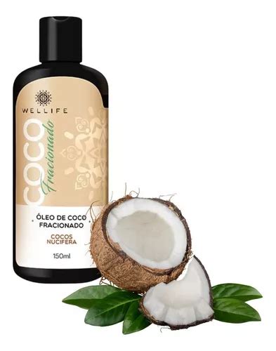 Óleo De Coco Nucifera Fracionado 150ml Saúde Carreador Corpo