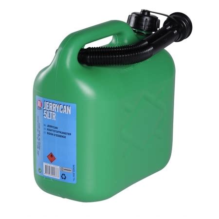 Zwarte Jerrycan Watertank Met Schenktuit Voor Benzine En Water Liter