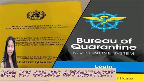 Paano Mag Set Ng Appointment Sa BOQ Bureau Of Quarantine ICV