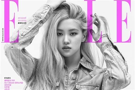 Blackpinkロゼ、「elle」7月号表紙に登場「カムバ楽しみ」 デバク