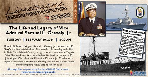 The Life And Legacy Of Vice Admiral Samuel L Gravely Jr Richmond