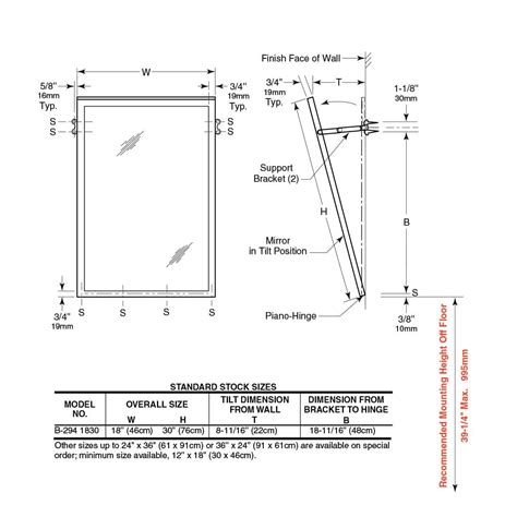 Ada Bathroom Mirror Angle Rispa
