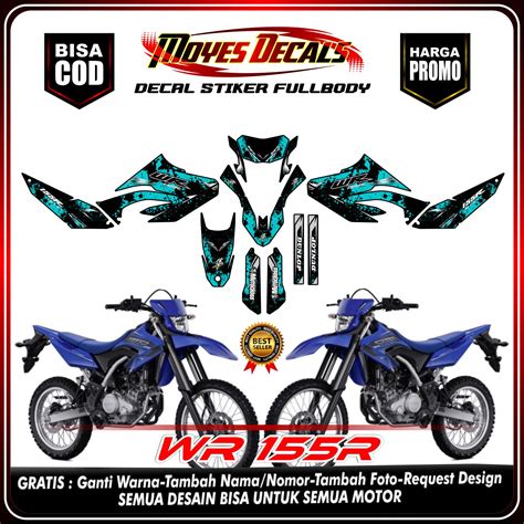 TERSEDIA COD Decal Stiker Yamaha WR 155 R Full Body Decal Sticker