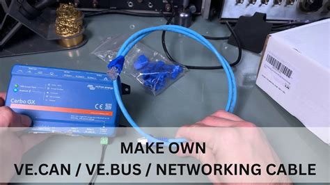 Make VE Bus VE Can Ethernet Cable For Victron Energy Products Using