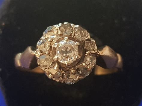 Kt Gold Ring Diamond Diamonds Catawiki