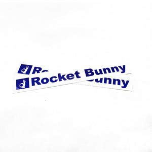 Rocket Bunny Stickers - 25cm x 3.5cm (available in different colors ...