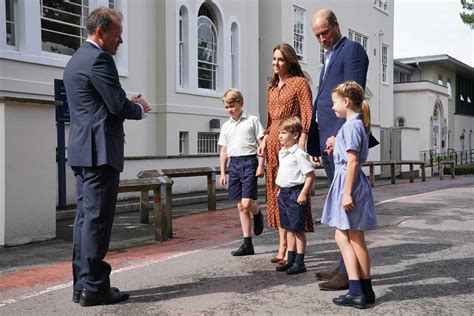 Prince George Princess Charlotte And Prince Louis Start New School Photos