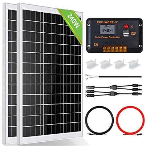 Solarpanel V Eco Worthy Watt Solarpanel Kit Off Grid System