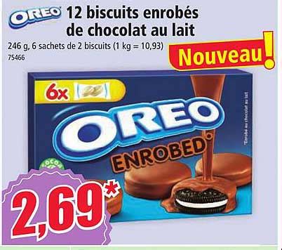 Promo Oreo 12 Biscuits Enrobés De Chocolat Au Lait chez Norma