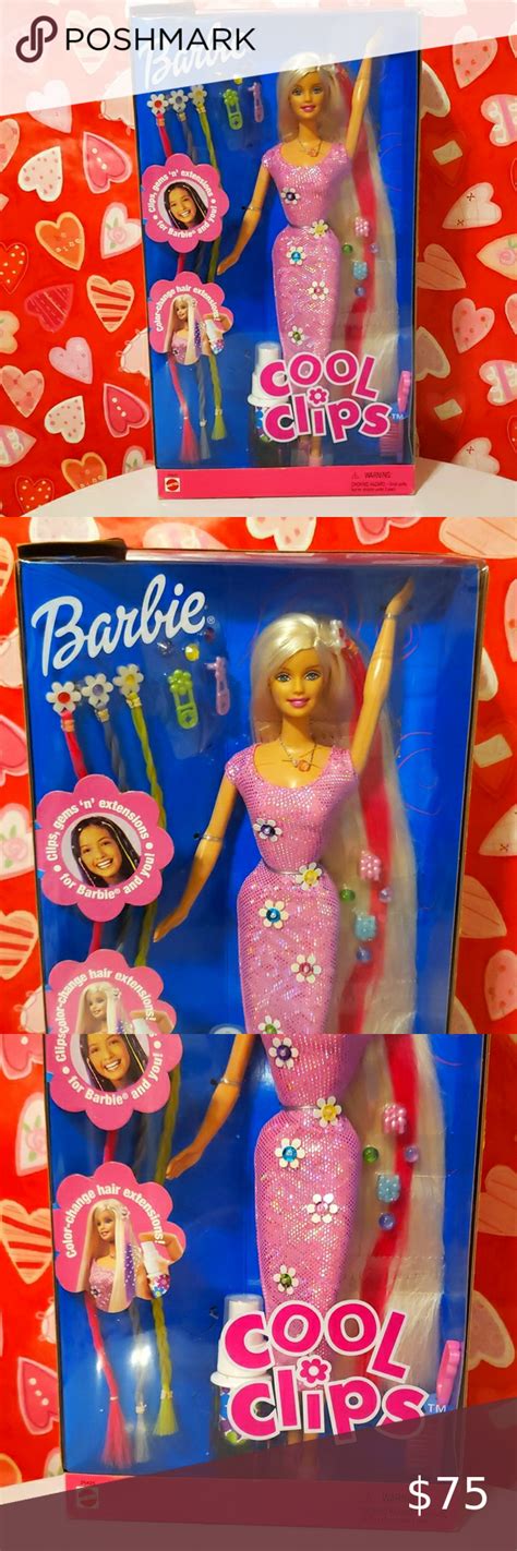 Nib Nrfb Rare Mattel Cool Clips Barbie Doll 1999 Mattel 26425 Barbie Barbie Dolls Barbie Hair