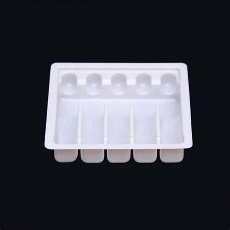 White Hips Pvc Pet Plastic Ampoule Blister Packaging Tray At Rs