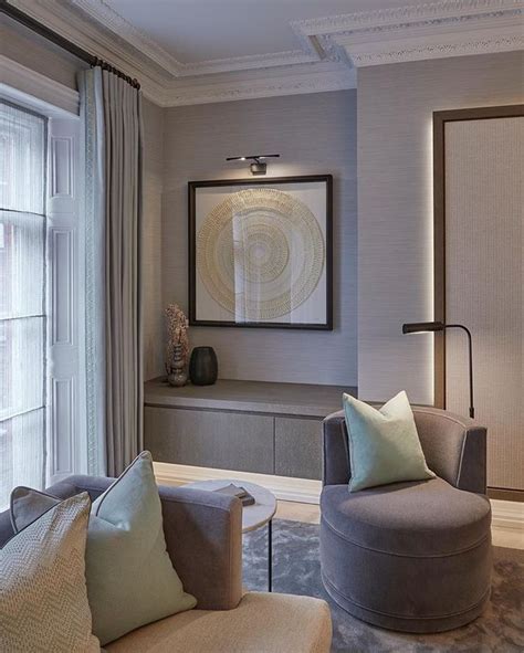 Contemporary Tv Room With Elegant Lighting And Joinery By Sophie