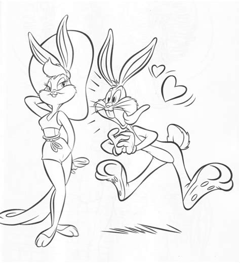 Bugs Bunny And Lola Love Coloring Pages