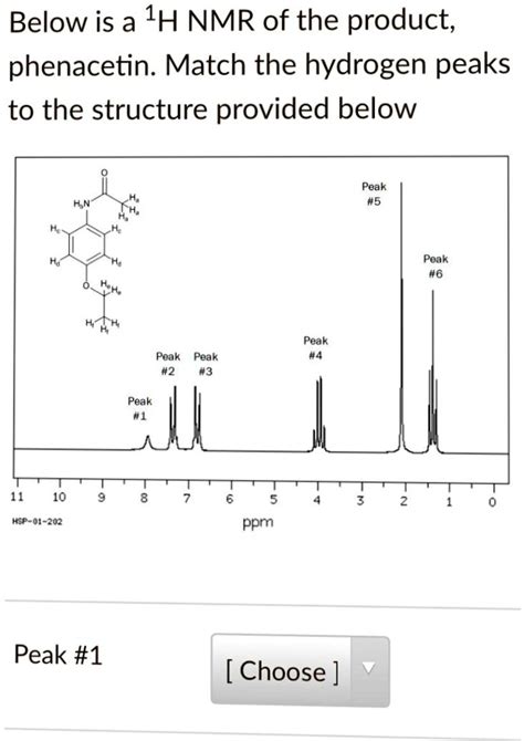 SOLVED Below Is A 1H NMR Of The Product Phenacetin Match The