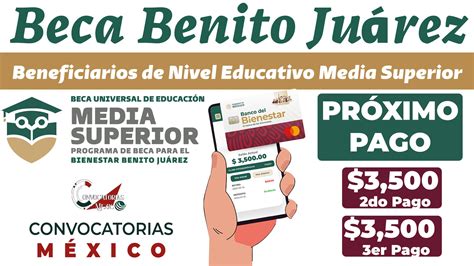 Pr Ximo Pago Doble Alumno Beneficiario De La Beca Benito Ju Rez