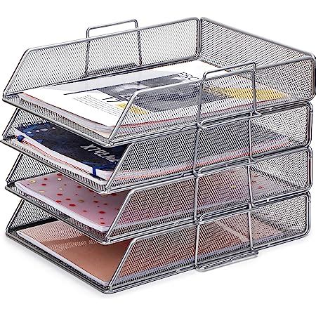 Exerz Paper Sorter Tray Desk Organiser File Holder Pcs Pack Wire